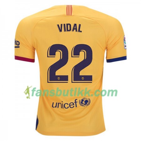 Fotballdrakt FC Barcelona Arturo Vidal 22 Bortetrøye 2019-2020 Kortermet
